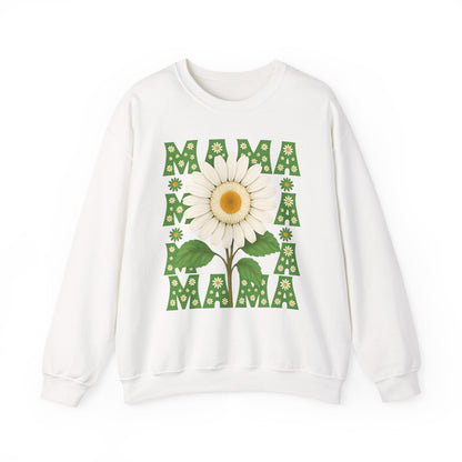 Mama Sweatshirt, Mother's Day Gift, Unisex Crewneck Jumper, Floral Top, Mom Birthday Present, Spring Outerwear,