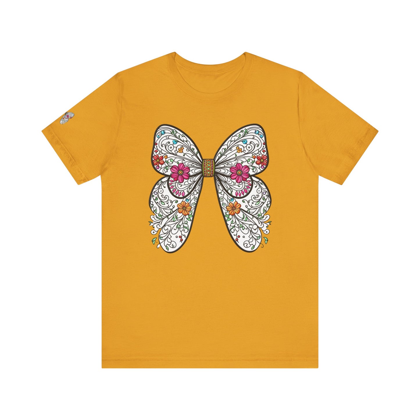 Butterfly Unisex Tee, Nature Lover Shirt, Spring Graphic Top, Insect Print T-Shirt, Garden Theme Clothing