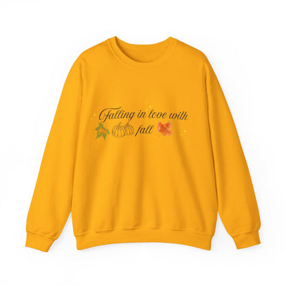 Swetshirt Falling  In Love With Fall Crewneck