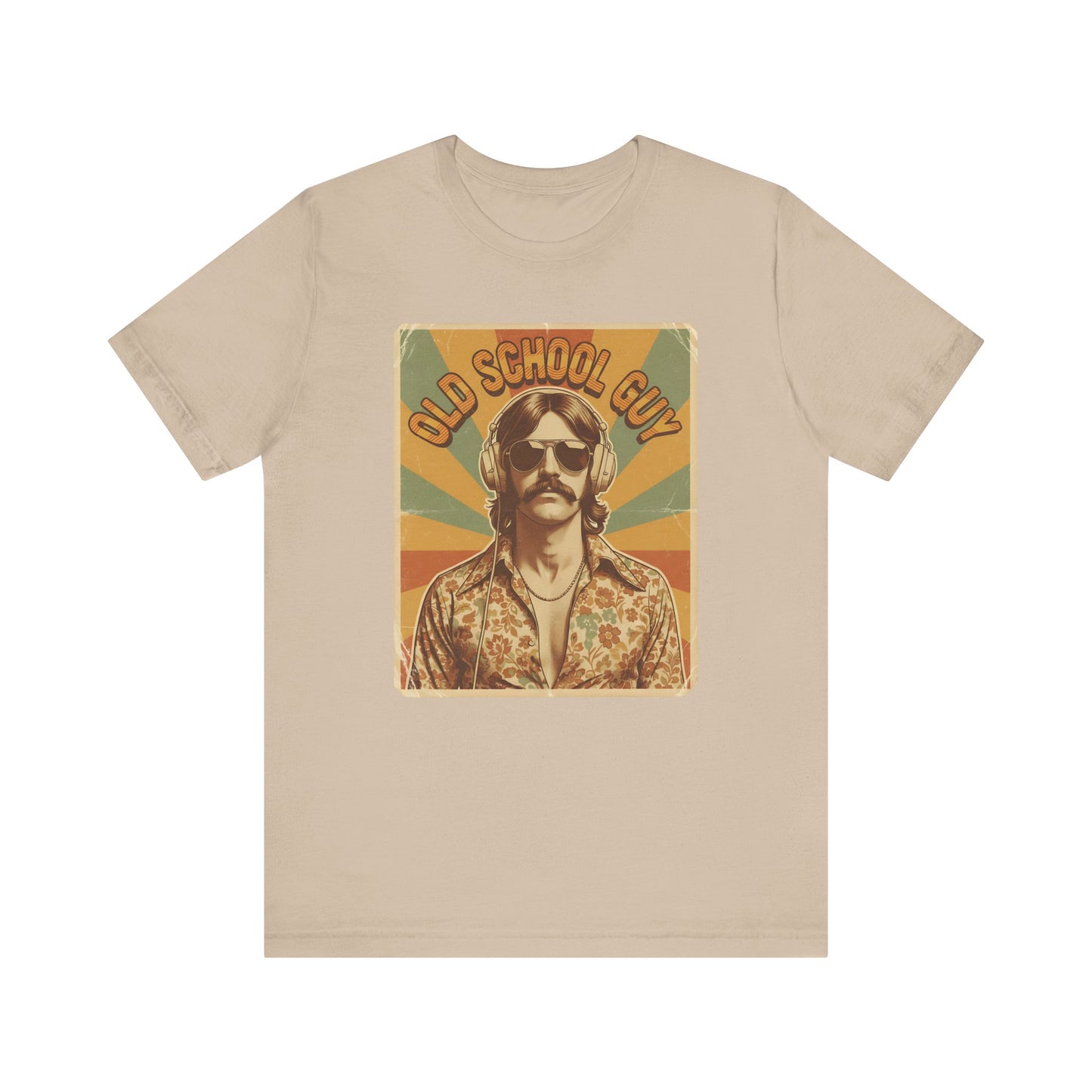 Vintage Unisex Jersey Tee, Old School Guy Tshirt, Retro T-shirt, Classic Vintage Shirt, Unisex Graphic Tee, Vintage Tee Shirt