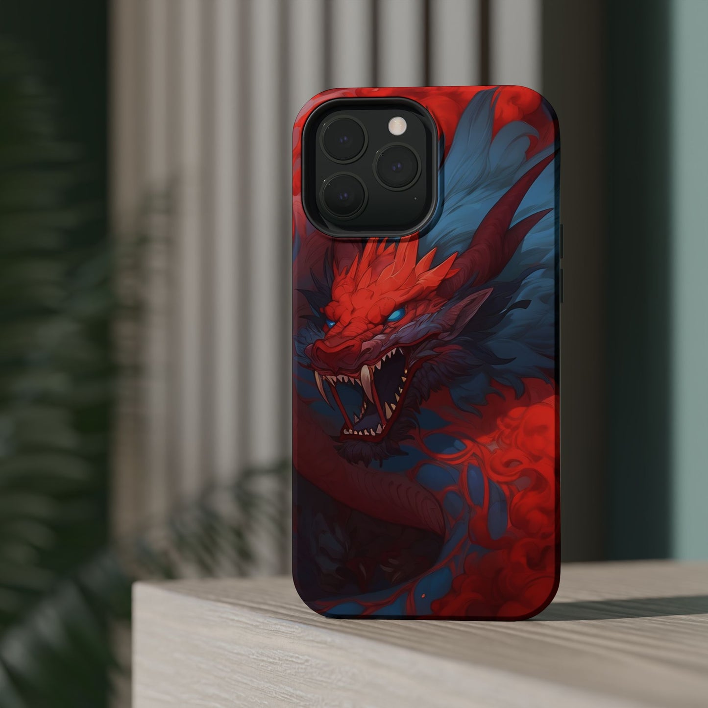 Phone Cases, Red Dragon Design, Dragon Lover Gift, Protective Cover, Unique Phone Accessories, Mythical Creature Phone Case