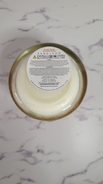 Sand + Fog Single Wick Jar Candle Island Orchid 10 Oz