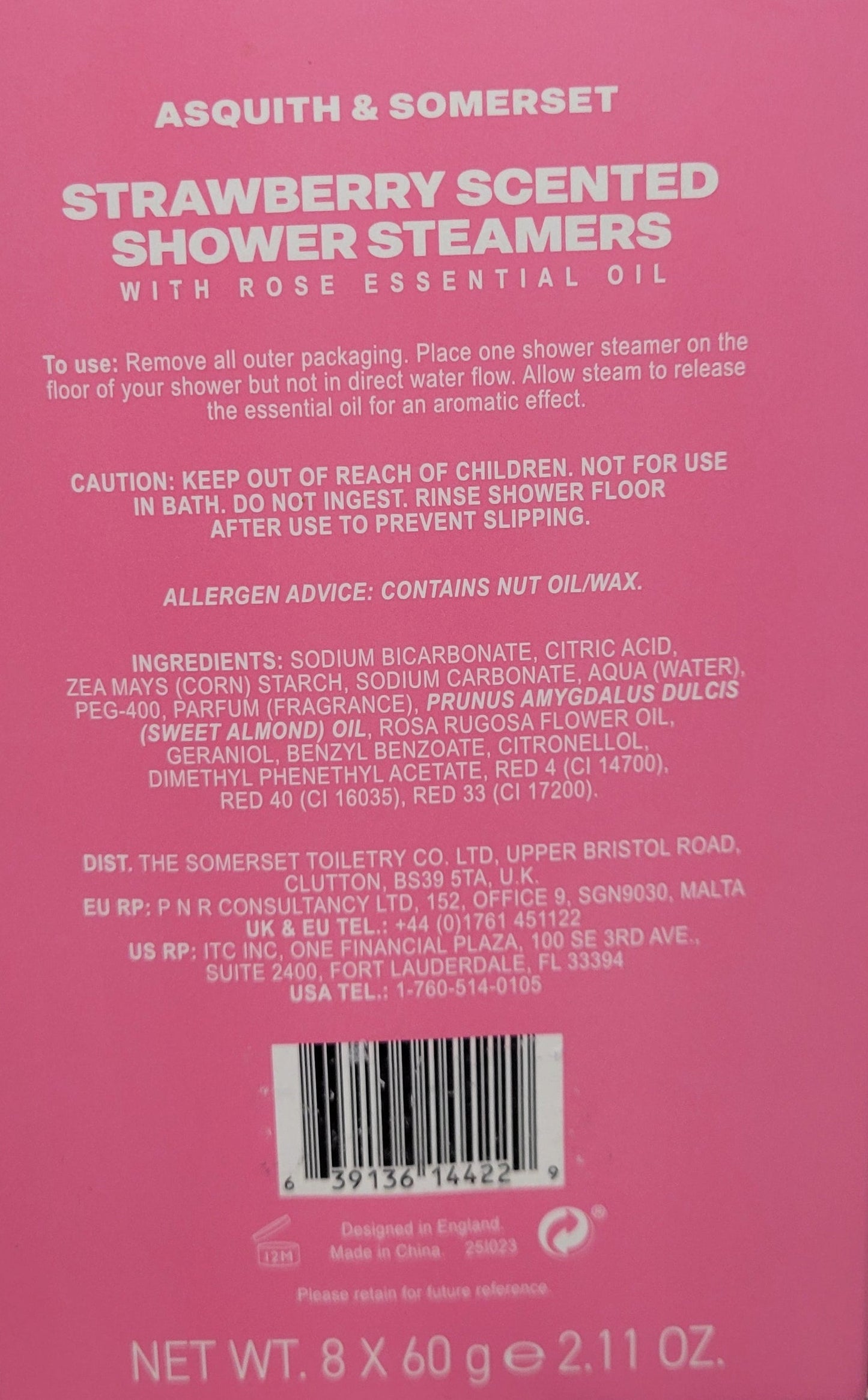 Asquith & Somerset Romance Scented Shower Steamers Hearts