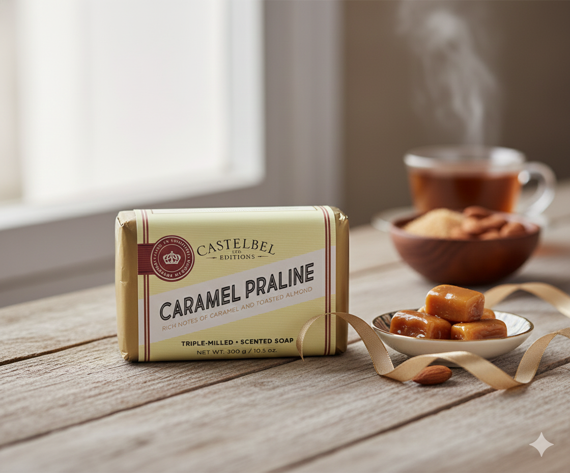 2-Pk Castelbel Edition Caramel Praline Triple-Milled Scented Soap, 10.5 oz each