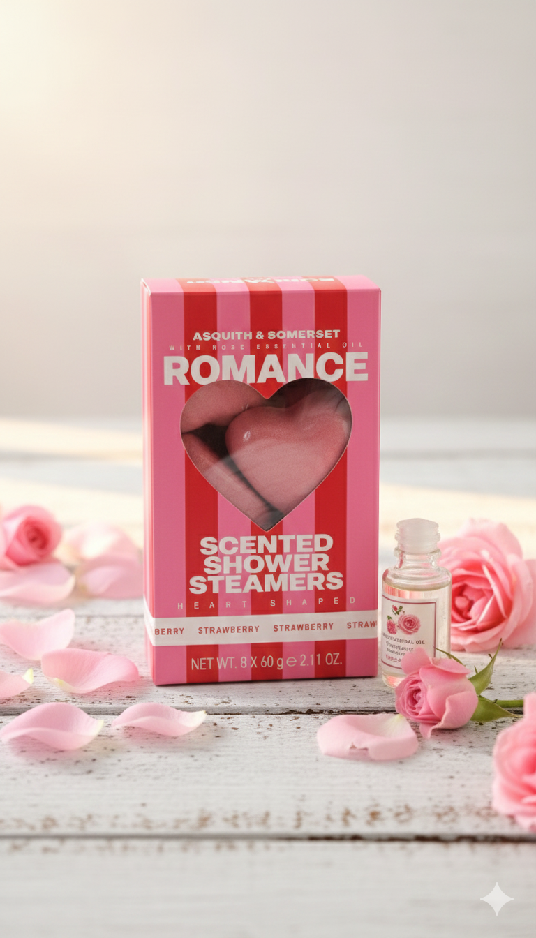 Asquith & Somerset Romance Scented Shower Steamers Hearts